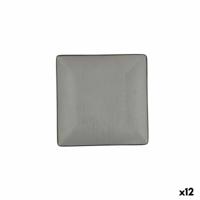 Dinerbord Bidasoa Gio Zwart Plastic 18 x 18 cm (12 Stuks)