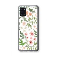 Botanical sweet flower heaven: Samsung Galaxy A31 Transparant Hoesje