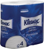 Kleenex toiletpapier Extra Comfort, 4-laags, 160 vel per rol, pak van 4 rollen - thumbnail