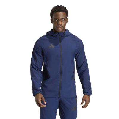 adidas Tiro Travel Windbreaker Donkerblauw Zwart