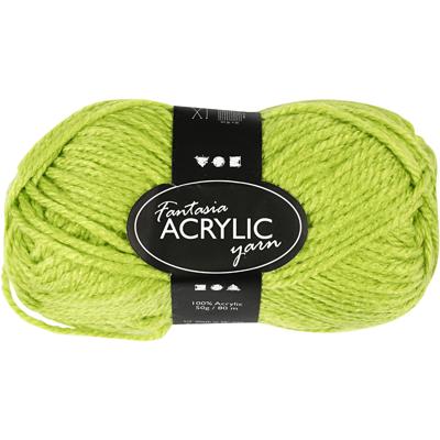 Creativ Company Acrylgaren, lichtgroen, 50gr, 80m
