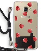 Framboosjes: Samsung Galaxy A3 (2016) Transparant Hoesje met koord Framboosjes: Samsung Galaxy A3 (2016) Transparant Hoesje met koord