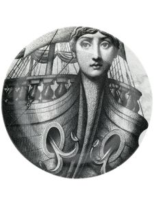 Fornasetti assiette de décoration imprimée - Noir