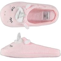 Meisjes instap slippers/pantoffels eenhoorn roze maat 35-36