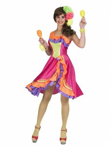 Caribisch Carnaval Kleuren Jurkje Vrouw