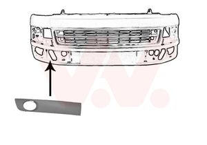 Ventilatiegrille, bumper VAN WEZEL, Inbouwplaats: Rechts voor, u.a. für VW