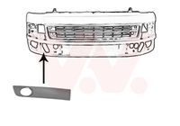 Ventilatiegrille, bumper VAN WEZEL, Inbouwplaats: Rechts voor, u.a. für VW - thumbnail