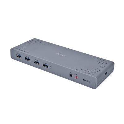 i-tec CADUAL4KDOCK laptop dock & poortreplicator Bedraad USB 3.2 Gen 1 (3.1 Gen 1) Type-C Zwart, Turkoois