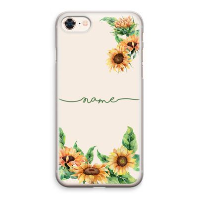 Zonnebloemen: iPhone 8 Transparant Hoesje