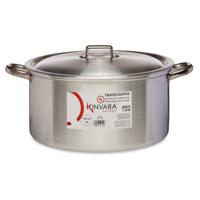 Grote Kookpan/soeppan/sauspan met deksel - Aluminium - 15 liter - D37 x H21 cm