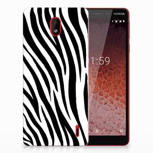 Nokia 1 Plus TPU Hoesje Zebra