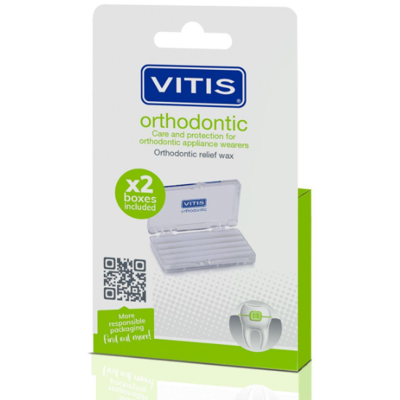 Vitis Orthodontic Relief Wax voor beugels - 2 stuks