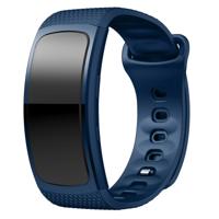 Siliconen polsband horloge band voor Samsung Gear Fit2 SM-R360 polsband maat: 126-175mm (Midnight Blue) Siliconen polsband horloge band voor Samsung Gear Fit2 SM-R360 polsband maat: 126-175mm (Midnight Blue)