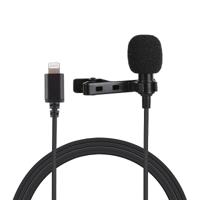 PULUZ 1.5 m 8 pin jack lavalier bedrade condensator opname microfoon