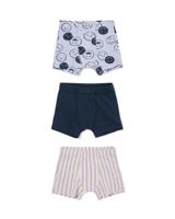 HEMA Kinderboxers Gezichtjes - 3 Stuks Lila (lila)
