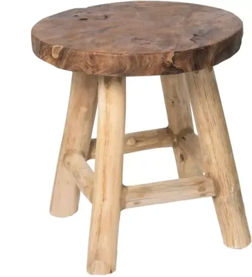 Mega Collections Decowood Stool D40 x H42