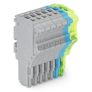 WAGO 2020-107/000-038 Connector, female Grijs, Blauw, Groen, Geel 25 stuk(s)