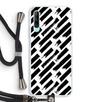 Zwarte vegen: Huawei P Smart Pro Transparant Hoesje met koord