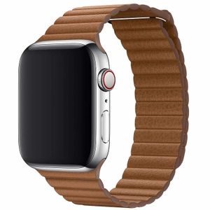 Apple origineel Leather Loop Apple Watch large 42mm / 44mm / 45mm Saddle Brown - MXAF2ZM/A