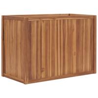 VidaXL Plantenbak verhoogd 100x50x70 cm massief teakhout