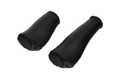 Qtcycletech qt cycle tech handvat set leer 135/95 mm ergo schroefb blister 0502153