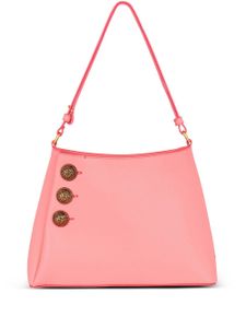 Balmain sac porté épaule Emblem en cuir - Rose