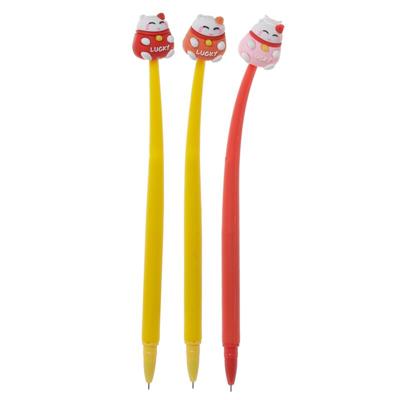 Maneki Neko Gelukskat Fijnschrijver Pen - Zwart