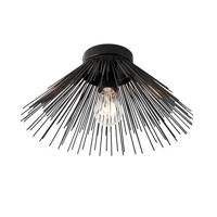 QAZQA Art Deco plafondlamp zwart - Broom