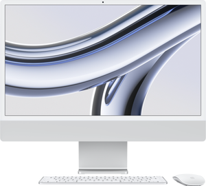 Apple iMac 24" (2023) M3 (8 core CPU/10 core GPU) 16GB/512GB Zilver QWERTY