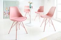 Retro stoel SCANDINAVIA MEISTERSTÜCK roze - 42040