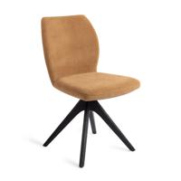 Jesper Home Eetkamerstoel 'Ikata' Revolve Oak Black, kleur Honey Harvest
