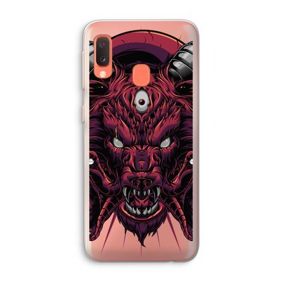 Hell Hound and Serpents: Samsung Galaxy A20e Transparant Hoesje