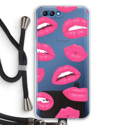 Bite my lip: Honor 10 Transparant Hoesje met koord
