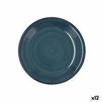 Dessertbord Quid Zafiro Vita Blauw Keramisch 19 cm (12 Stuks)