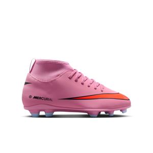 Nike Mercurial Superfly 10 Club Gras / Kunstgras Voetbalschoenen (MG) Kids Roze Felrood Lichtblauw