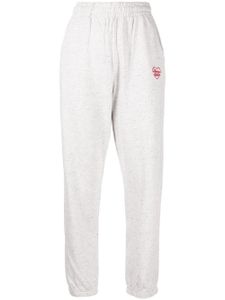 CHOCOOLATE pantalon de jogging en coton à logo brodé - Gris