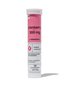 HEMA Cranberry 300mg + Vitamine C Bruistabletten - 20 Stuks