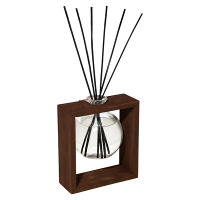 Geurstokjes in luxe houder hout/glas - Patchouli - 250 ml - geurverspreider - interieurparfum