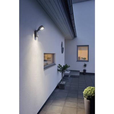 Konstsmide Latina Small 7937-370 LED-buitenlamp met bewegingsmelder (wand) Energielabel: F (A - G) LED LED vast ingebouwd 3 W Antraciet