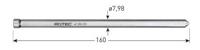 Rotec Centreerpen ø7.98mm l=160mm