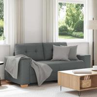 Loveseat bank 140 cm stof donkergrijs Loveseat bank 140 cm stof donkergrijs
