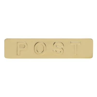 De Oude Deurklink Front voor Homebox buitenklep glanzend messing