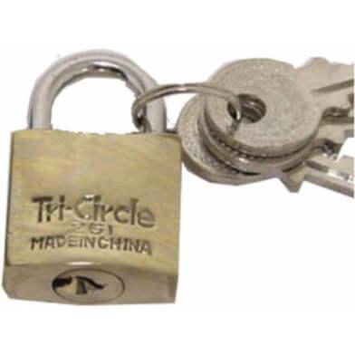 Tricircle Tri-circle hangslot - grijs, sleutelsluiting, 20mm