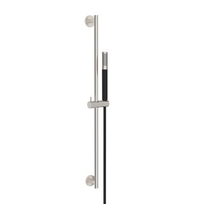 Glijstangset BWS Moran Met Staafhanddouche 1 Stand 150 cm Geborsteld Staal/Mat Zwart