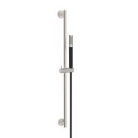 Glijstangset BWS Moran Met Staafhanddouche 1 Stand 150 cm Geborsteld Staal/Mat Zwart