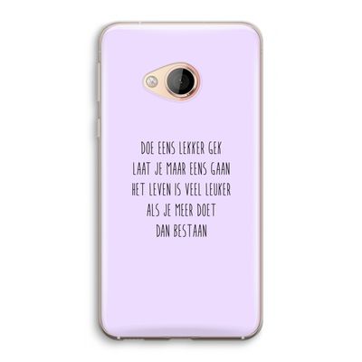 Gek: HTC U Play Transparant Hoesje