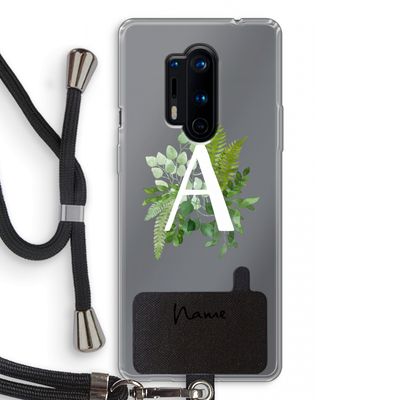 Green Brush: OnePlus 8 Pro Transparant Hoesje met koord