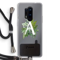 Green Brush: OnePlus 8 Pro Transparant Hoesje met koord