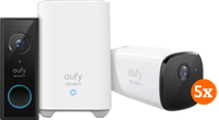 Eufycam 2 Pro 5-Pack + Video Doorbell Battery