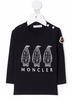 Moncler Enfant t-shirt à imprimé géométrique - Bleu - thumbnail